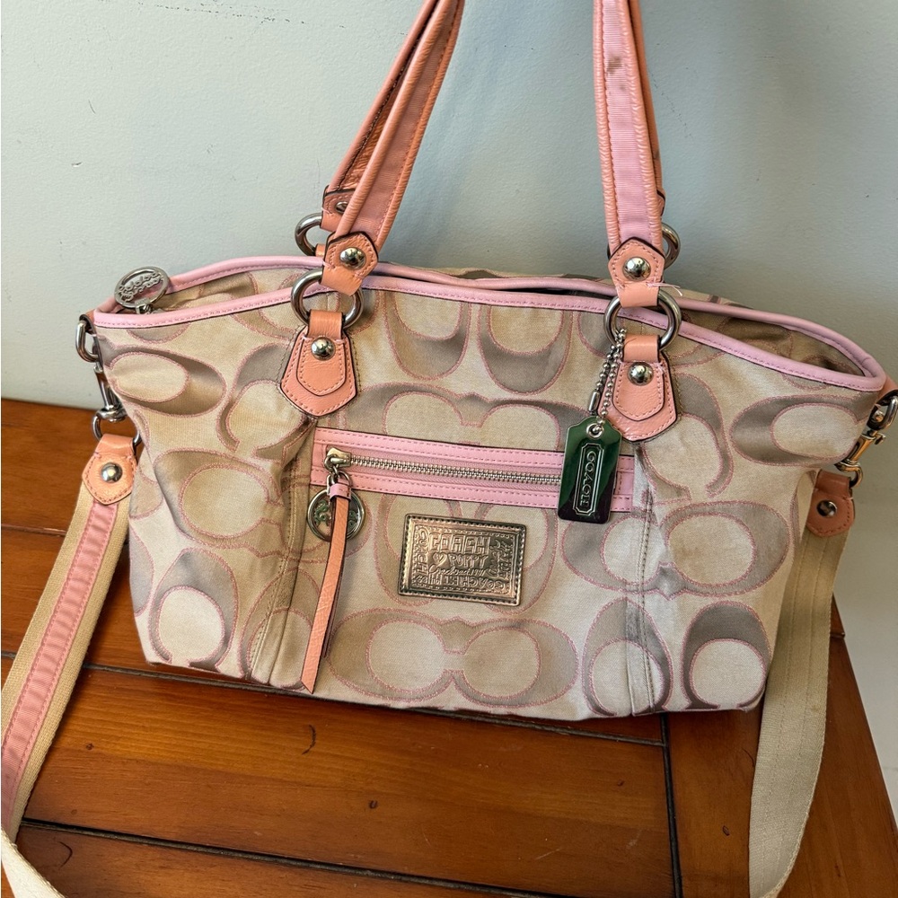 Vintage coach poppy y2k crossbody handbag